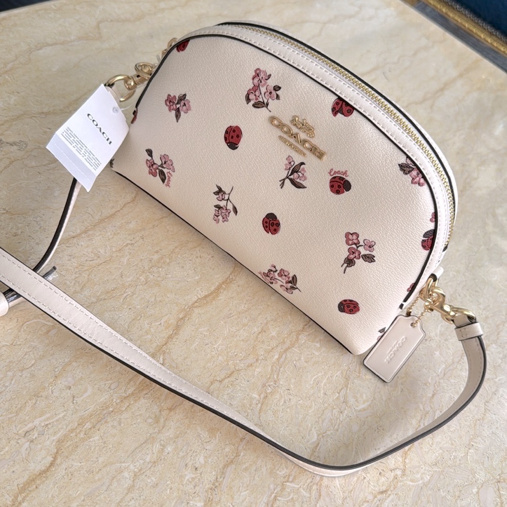 NWT COACH Madi Crossbody With Ladybug Floral Print. $328 - Picture 4 of 10